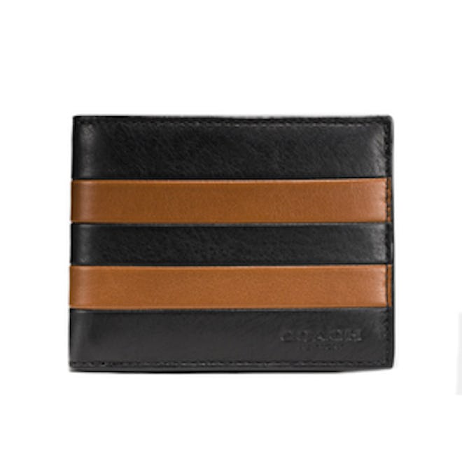 Modern Varsity Slim Billfold ID Wallet in Sport Calf Leather