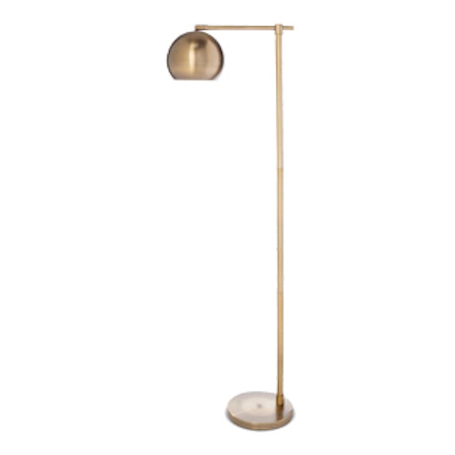 Modern Globe Floor Lamp Brassy Gold