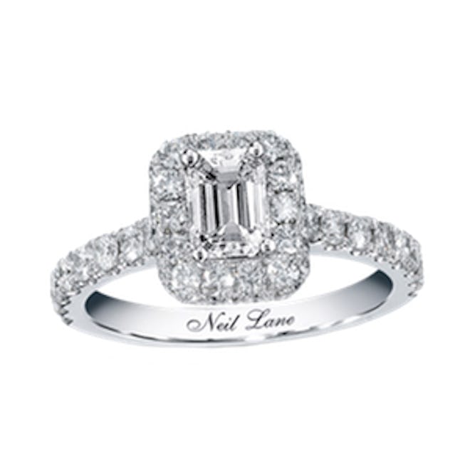 Emerald-Cut Diamond Engagement Ring