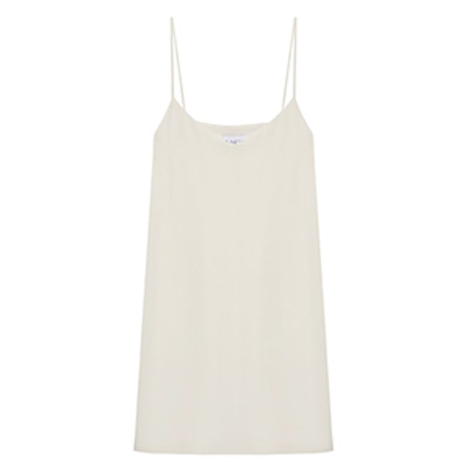 Deep-V Silk Slip Dress