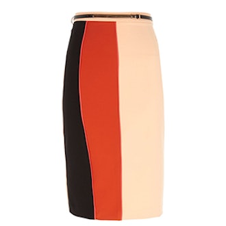 Color Block Pencil Skirt