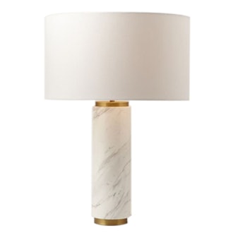 Pillar Table Lamp in Marble