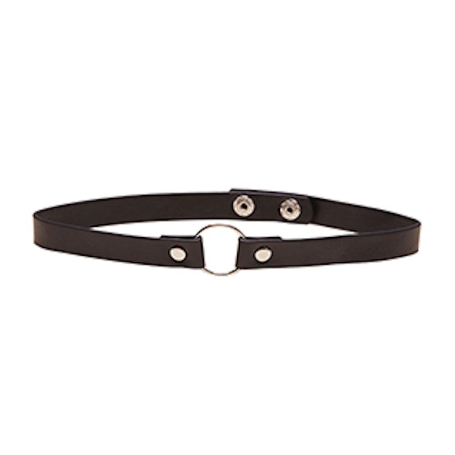 Faux Leather O-Ring Choker