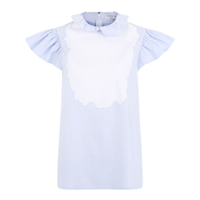 Blue Cotton Poplin Lizete Blouse