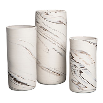 Agateware Porcelain Vases