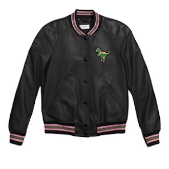 Leather Rexy Varsity Jacket