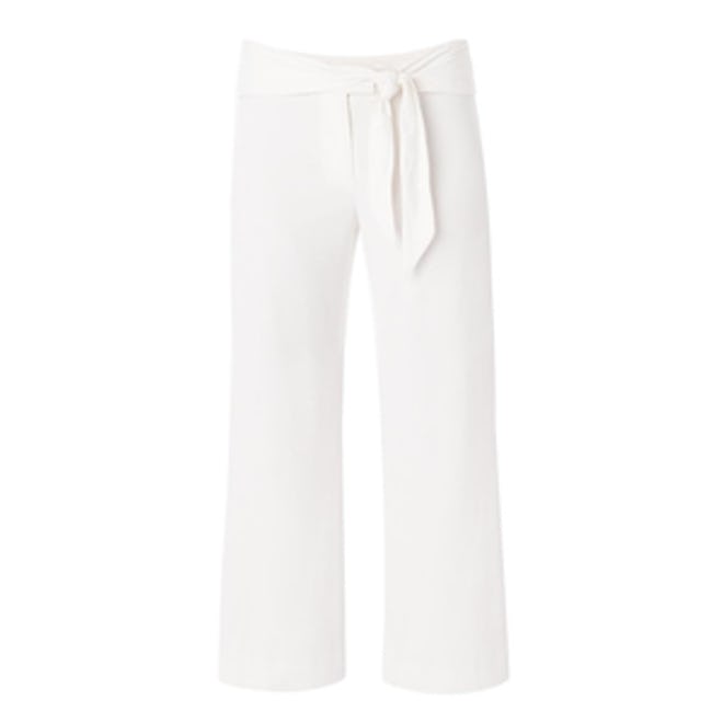 Imperial Cropped Tie Waist Pant