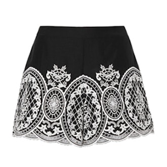 Autumn Embroidered Shorts