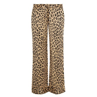 Avery Leopard-Print Pajama Pants