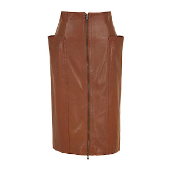 Leather High-Waisted Skirt