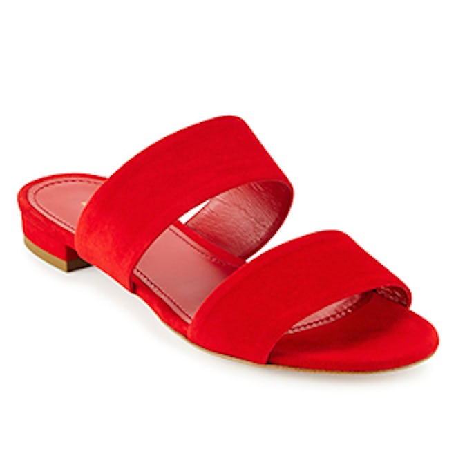 Suede Two-Band Sandal