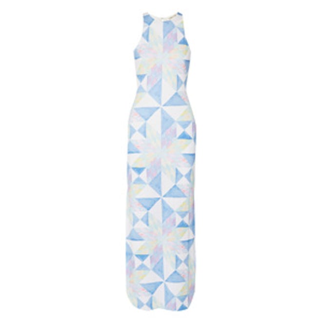 Printed Jersey Maxi Dress