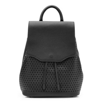 Mini Pilot Perforated Leather Backpack