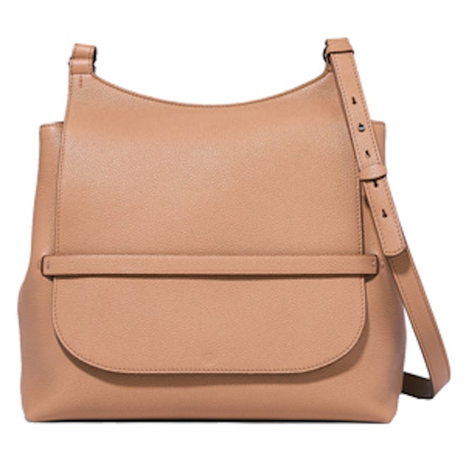 Sideby Textured-Leather Shoulder Bag