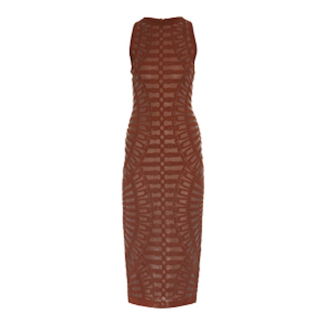 Spine Intarsia-Knit Dress