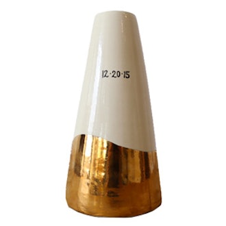 Customizable 24k Gold Dipped Vase