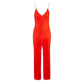 Slouch Fit Pleated Jumpsuit