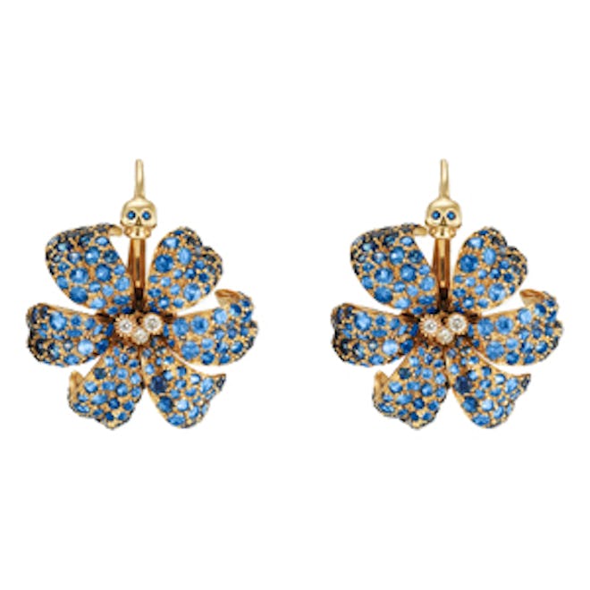 Gucci Flora Earrings with Sapphires