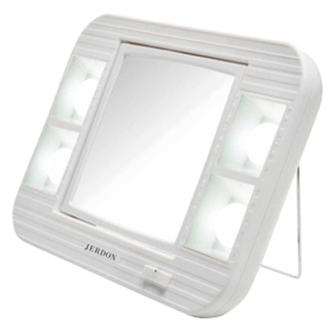 Jerdon LED Lighted Makeup Mirror with 5x Magnification