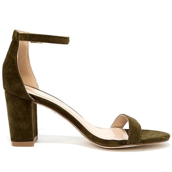 My Everything Suede Ankle Strap Heels