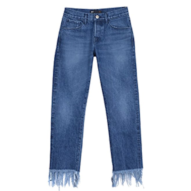 WM3 Crop Fringe Jeans