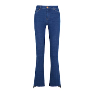 Marrakesh Cropped High-Rise Bootcut Jeans