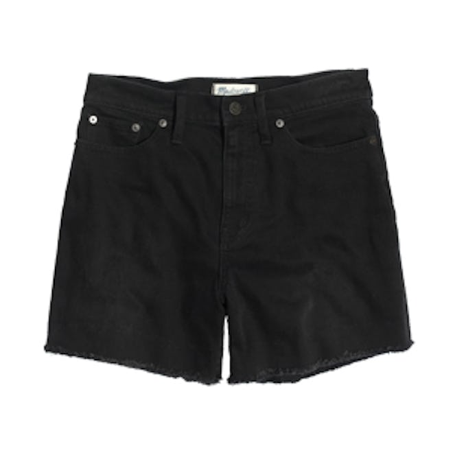 High-Rise Denim Shorts