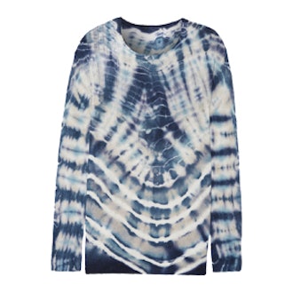 Distressed Tie-Dyed Merino Wool And Cashmere-Blend Sweater