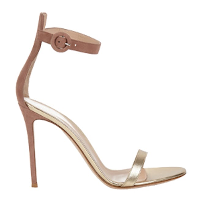 Portofino Suede And Leather Sandals