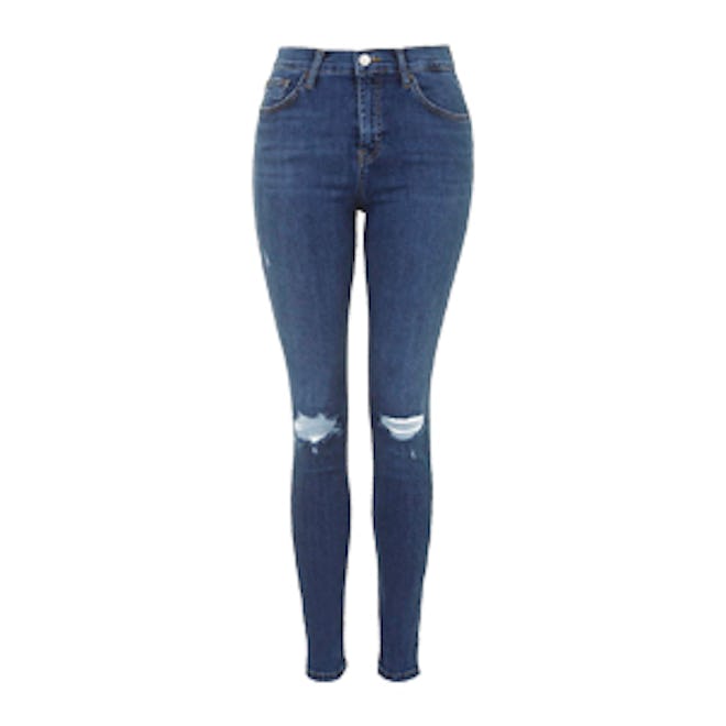 Jamie Ripped High Rise Ankle Skinny Jeans