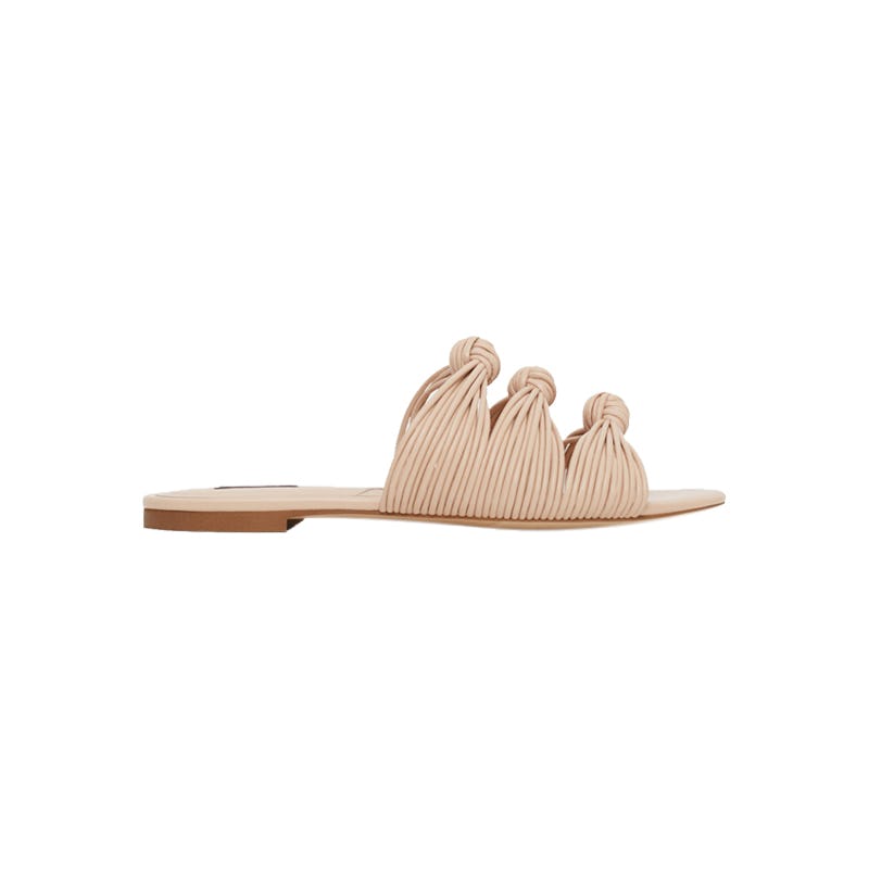 Mango knot flat sandal hot sale