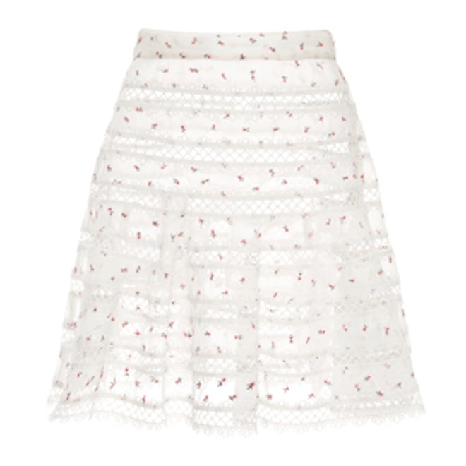 Mischief Rosebud Printed Mini Skirt