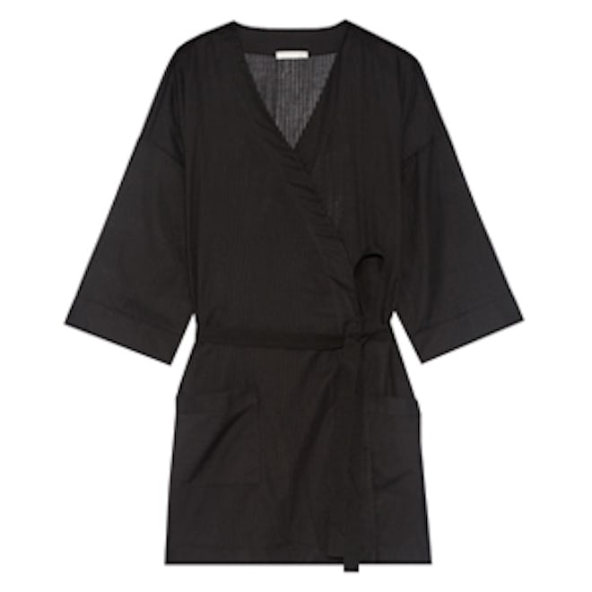 Skin Ryder Striped Pima Cotton Robe