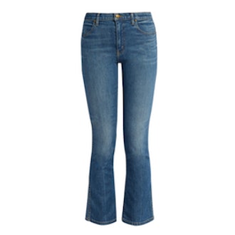 The Nerd High-Rise Cropped Kick-Flare Jeans