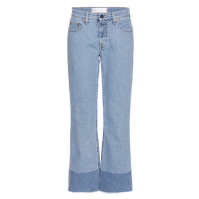 Wide-Leg Crop Jeans