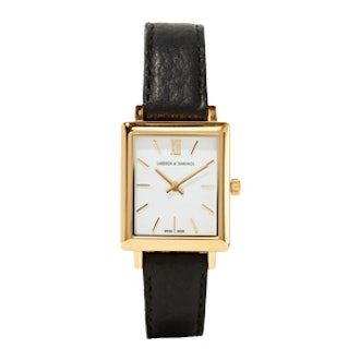 Norse Leather And Gold-Plated Watch