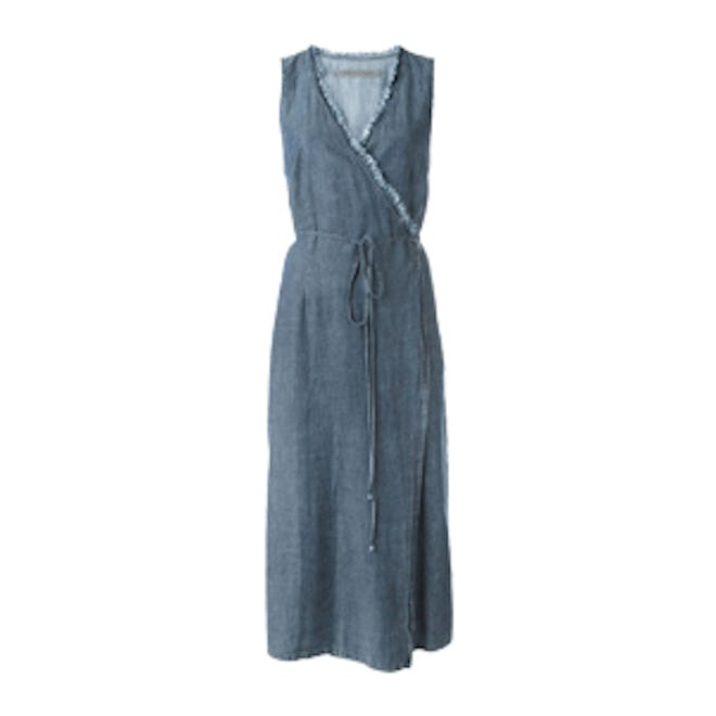 Chambray Wrap Dress