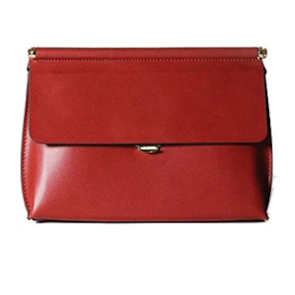 Mini Red Leather Crossbody Bag