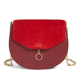 Jael Suede & Leather Shoulder Bag