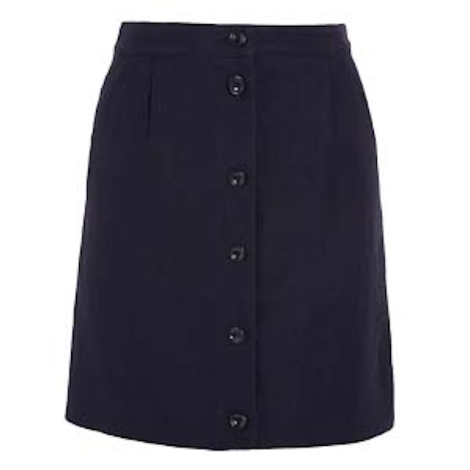 Monica Linen and Cotton-Blend Mini Skirt