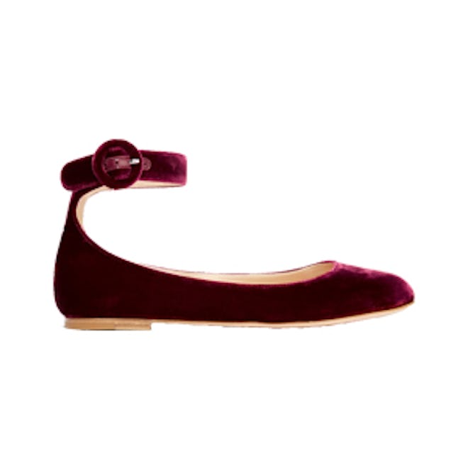 Velvet Ballet Flats