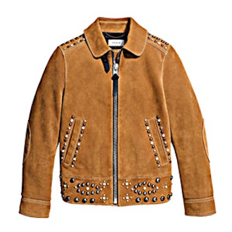 Suede Jacket With Studs