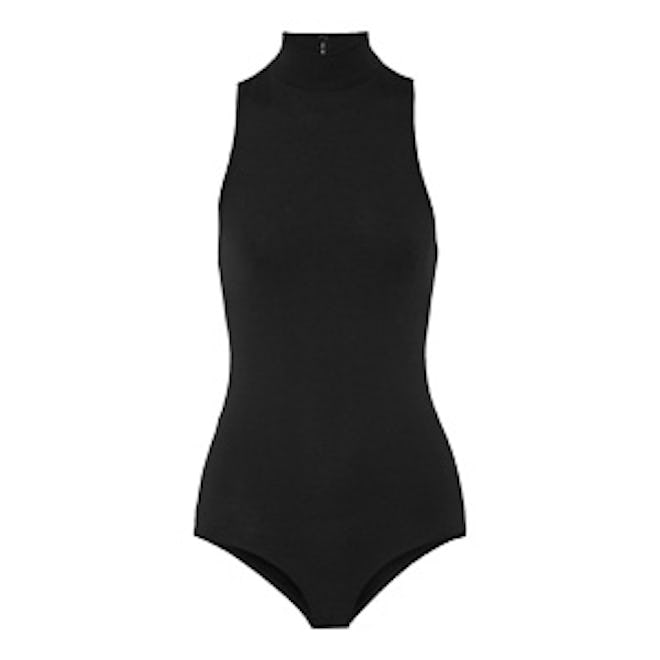 Open-Back Stretch-Jersey Bodysuit