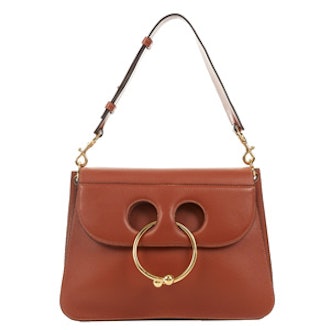 Pierce Medium Leather Shoulder Bag