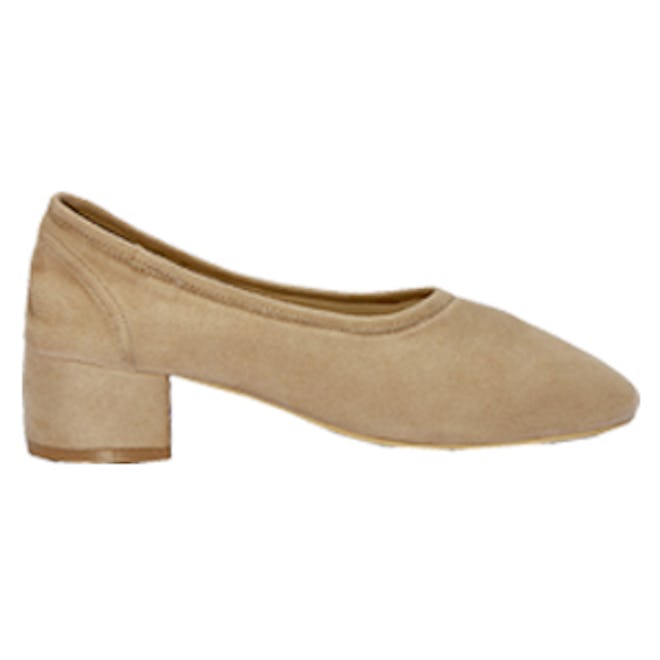 Taupe Socks Flat Heel