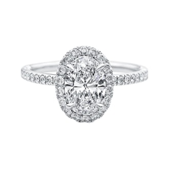 The One, Oval-Shaped Diamond Micropavé Engagement Ring