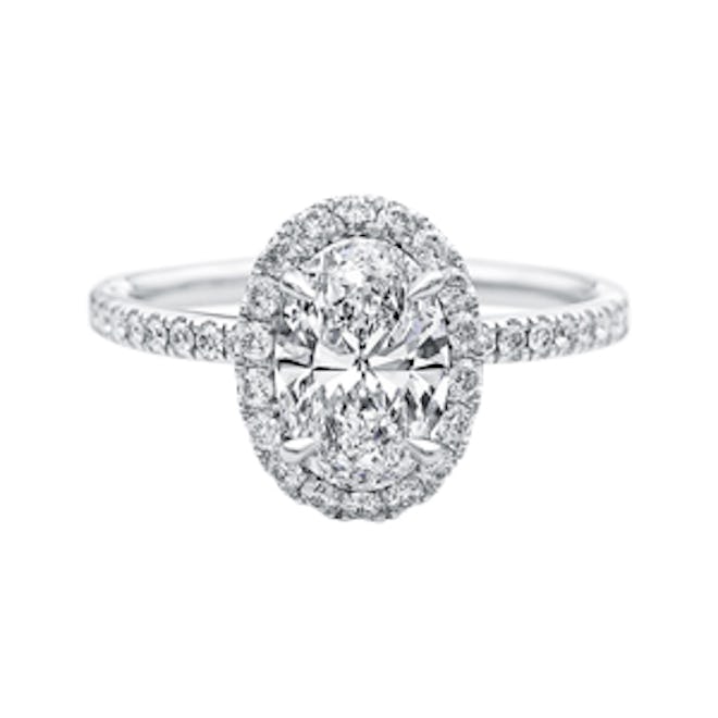 The One, Oval-Shaped Diamond Micropavé Engagement Ring