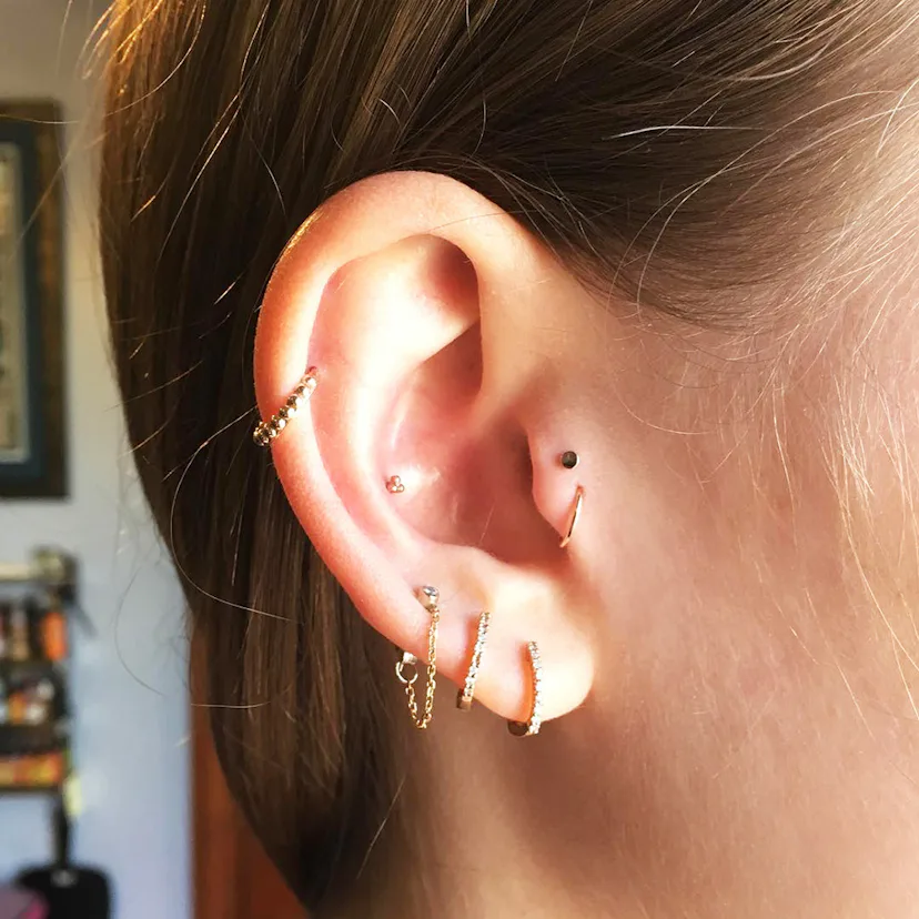 Real Piercing 9 Gorgeous Ear-Piercing Combinations To Try Now