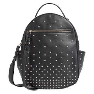 Small Studded Leather Backpack