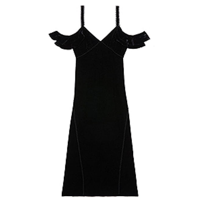Kinsley Lace-Up Velvet Dress
